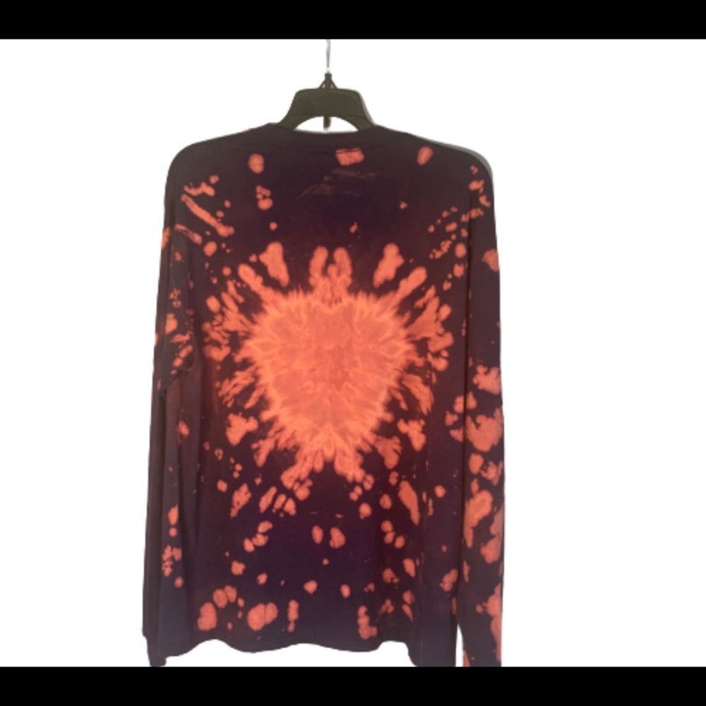 Custom reverse heart tie dye